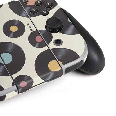 Colorful Records Nintendo Switch OLED (2021) Skin